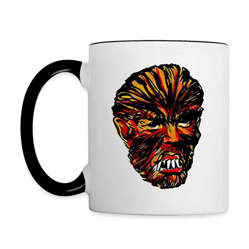 RAYGUN Wolfman Contrast Coffee Mug - white/black