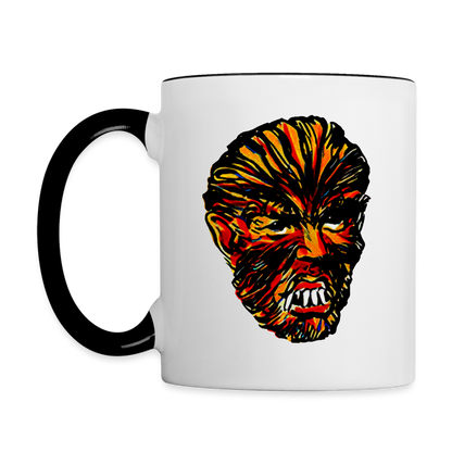 RAYGUN Wolfman Contrast Coffee Mug - white/black