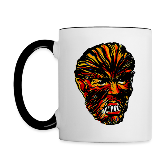 RAYGUN Wolfman Contrast Coffee Mug - white/black