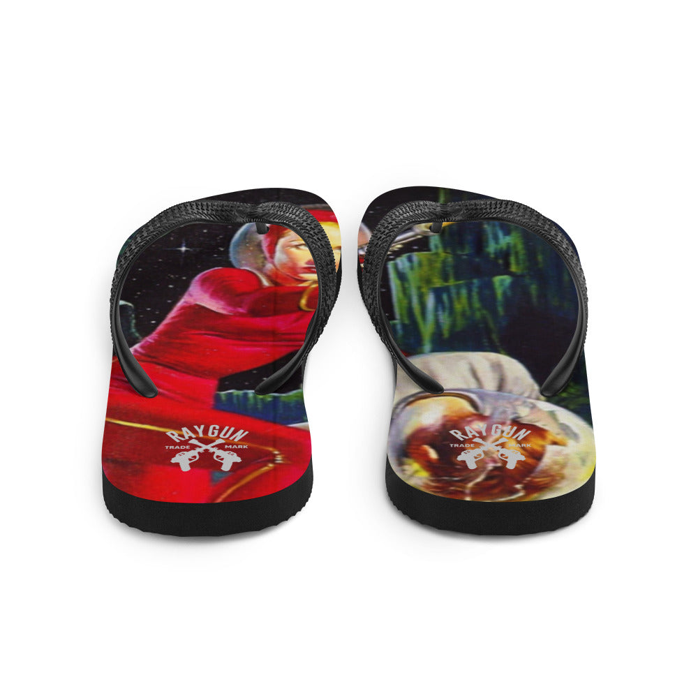 RAYGUN Space Woman Flip-Flops