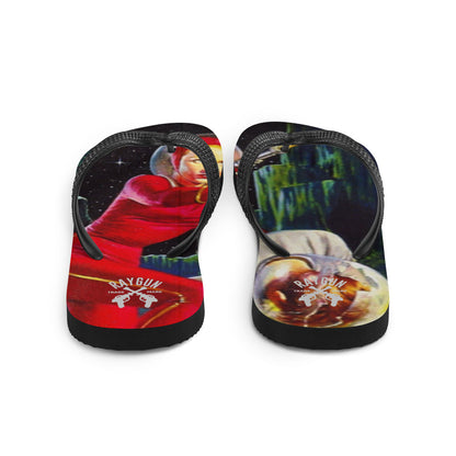 RAYGUN Space Woman Flip-Flops