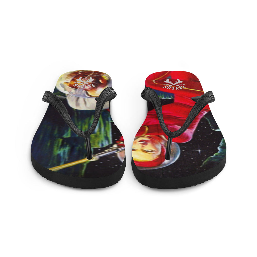 RAYGUN Space Woman Flip-Flops