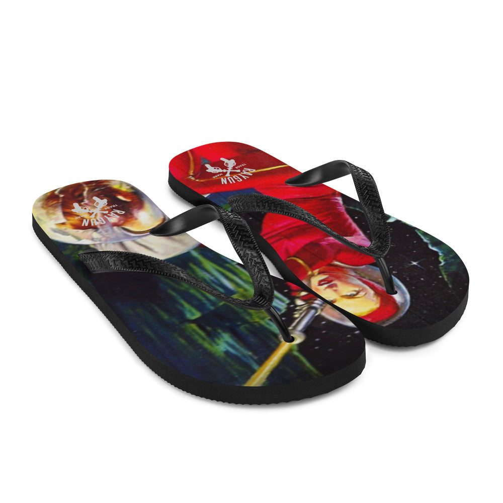 RAYGUN Space Woman Flip-Flops