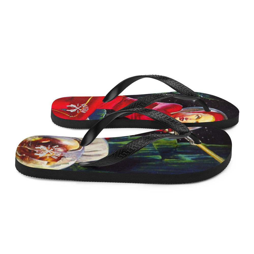 RAYGUN Space Woman Flip-Flops